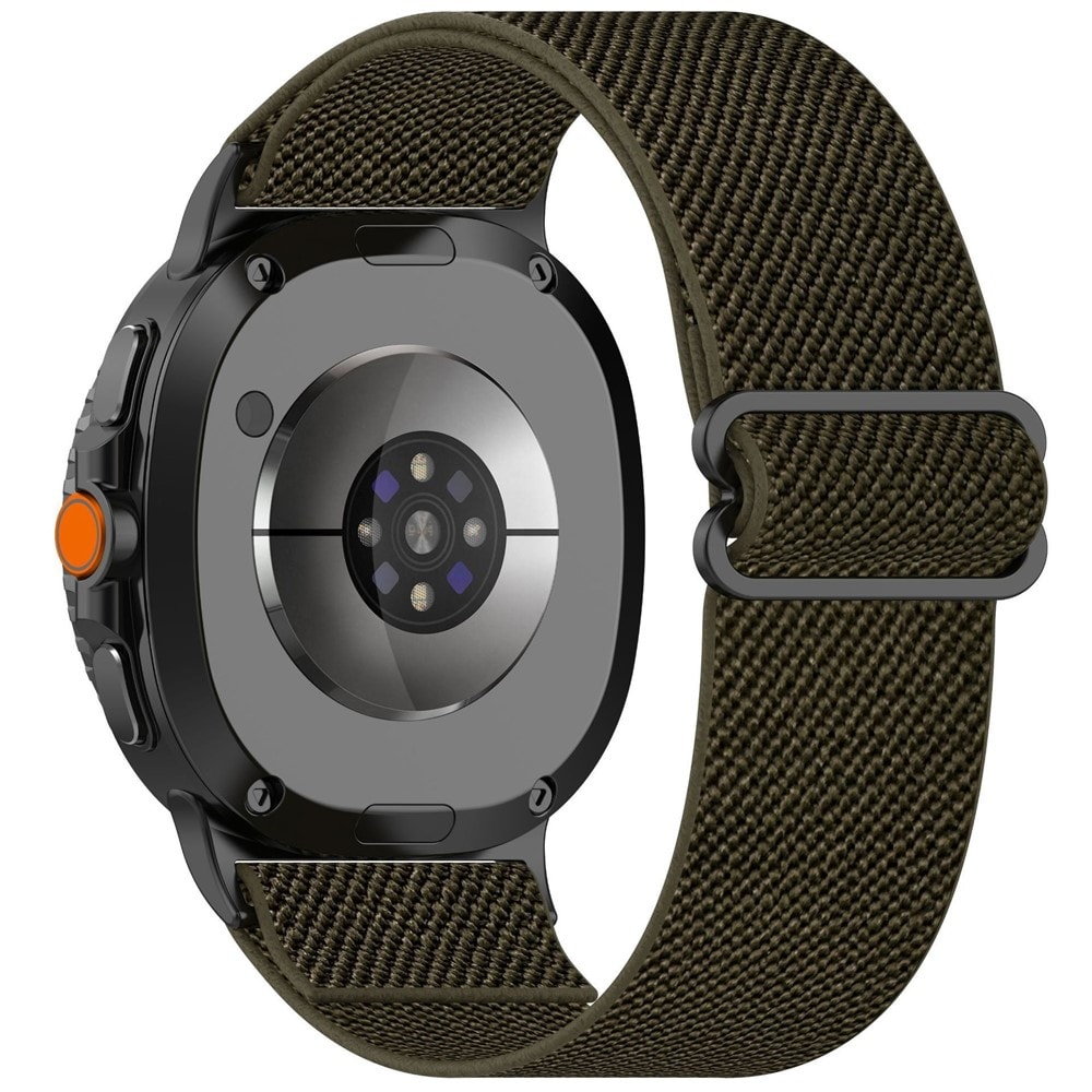 Samsung Galaxy Watch Ultra (2025) Armband i resår, Mörkgrön
