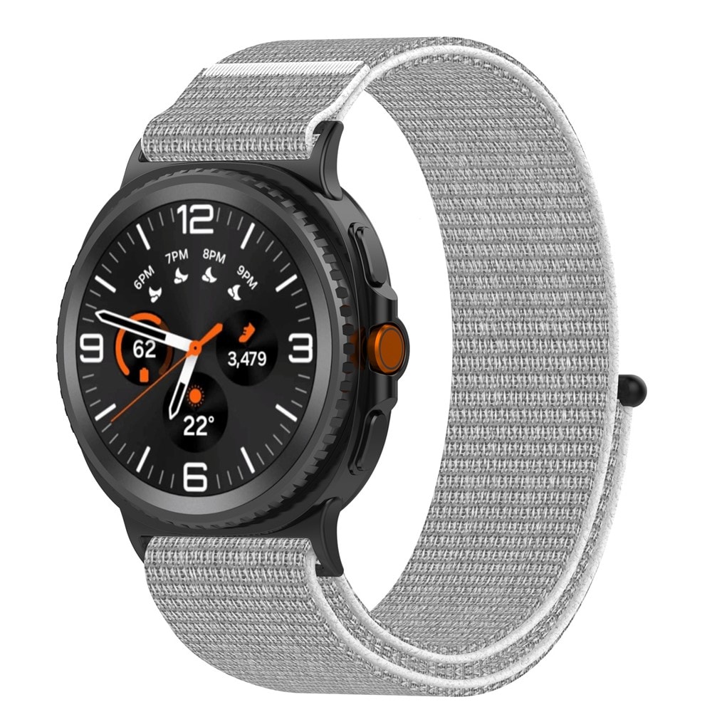 Samsung Galaxy Watch 8 44mm Armband i nylon, Grå