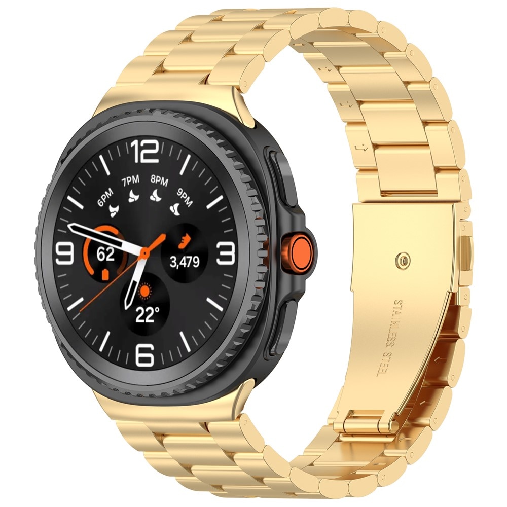 Samsung Galaxy Watch Ultra (2025) Stilrent länkarmband i metall, Guld