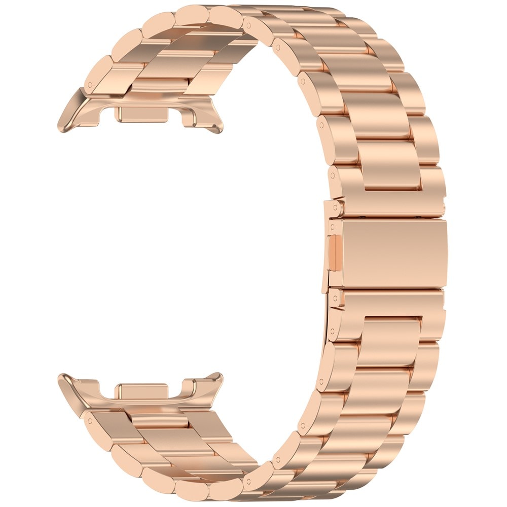 Samsung Galaxy Watch 8 44mm Stilrent länkarmband i metall, Roséguld