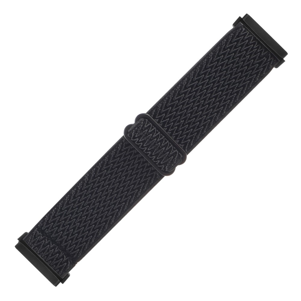 Fitbit Sense Elastiskt Armband i vävd nylon, svart