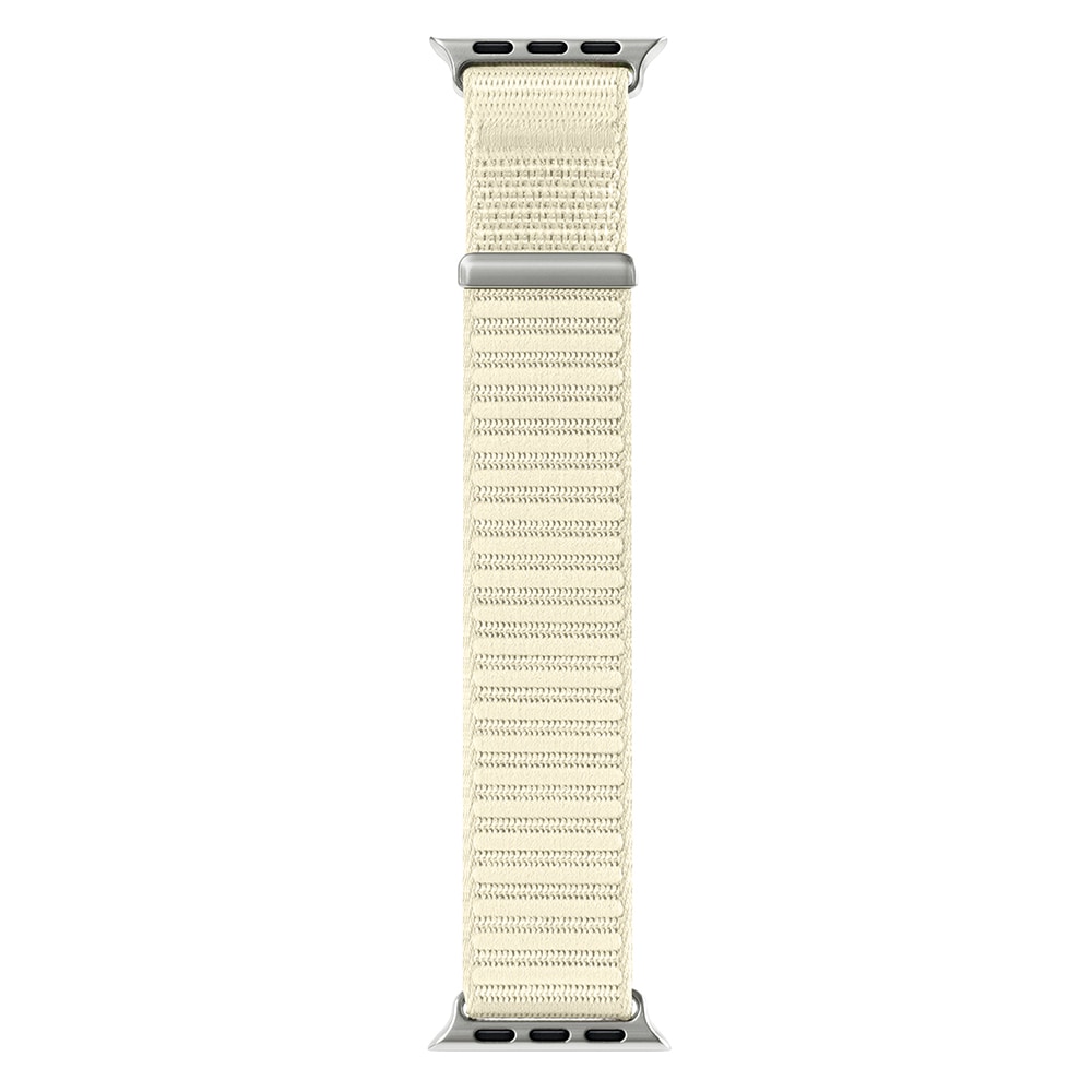 Apple Watch Series 10 42mm Nylonarmband, Vit