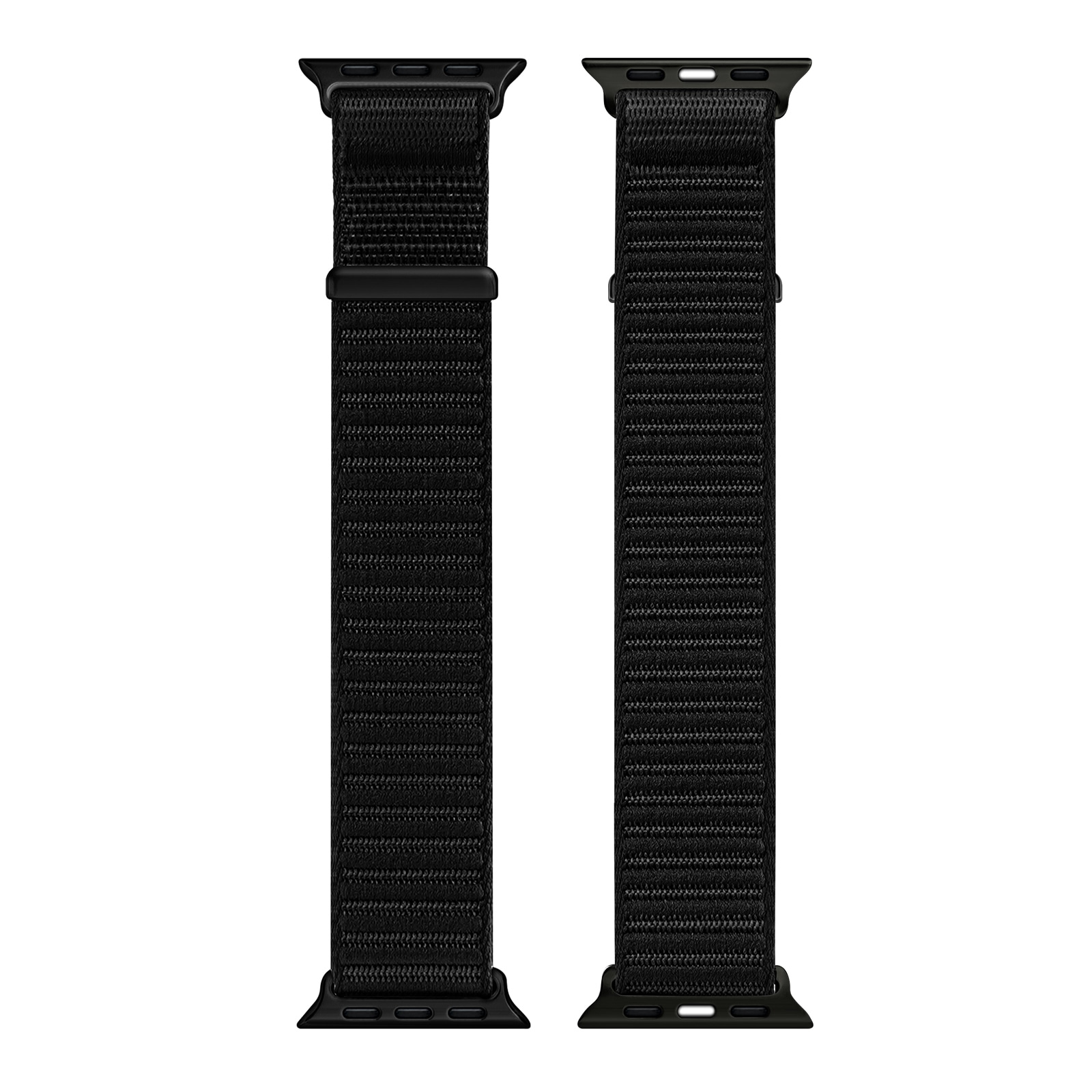 Apple Watch Series 8 45mm Nylonarmband, Svart