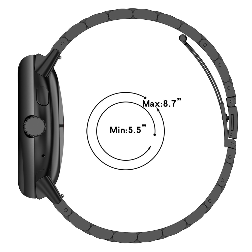 Google Pixel Watch 3 41mm Snyggt armband i titan, Svart