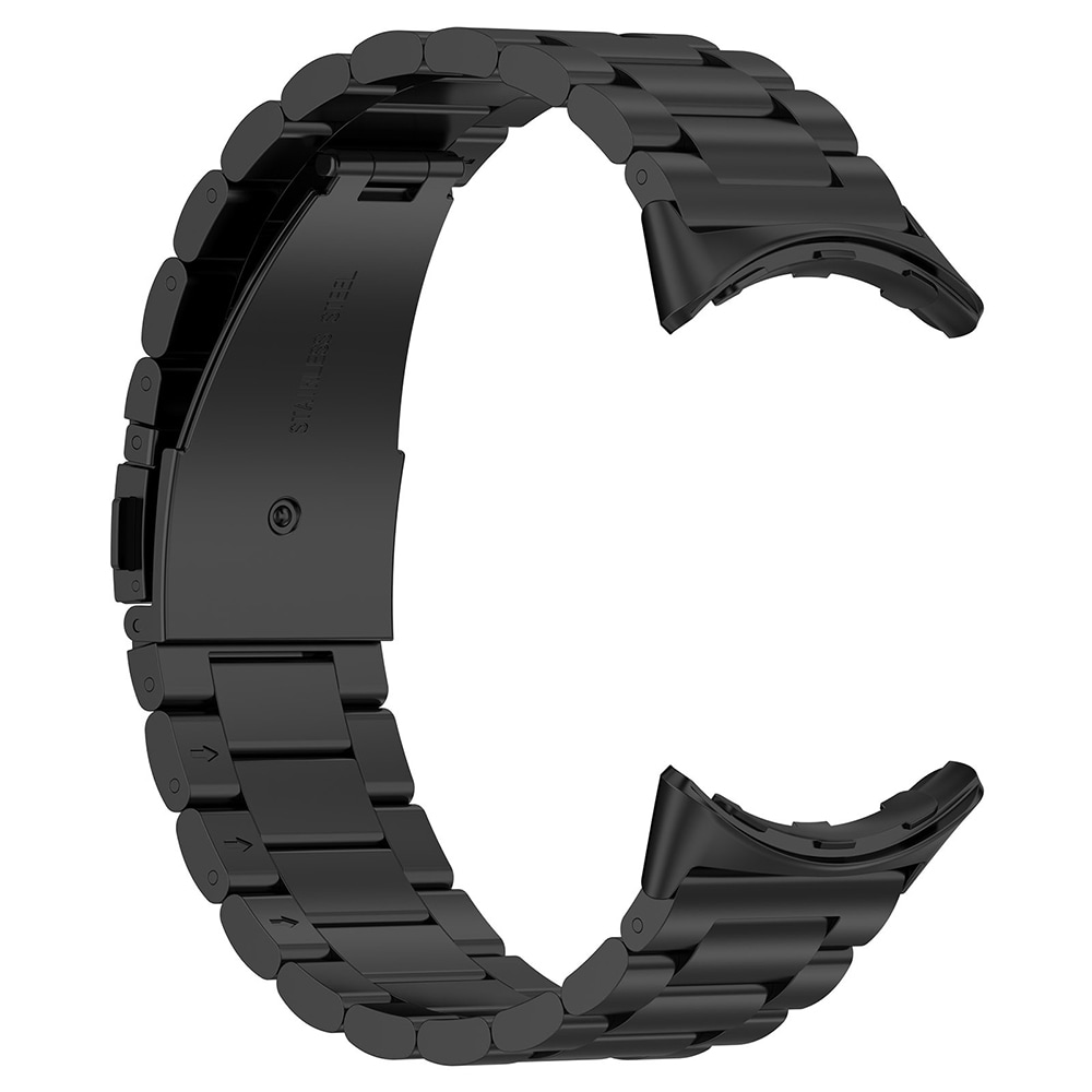 Google Pixel Watch 3 45mm Snyggt armband i titan, Svart