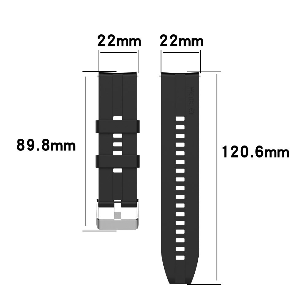 Huawei Watch 3/Watch 3 Pro Armband i silikon, Svart