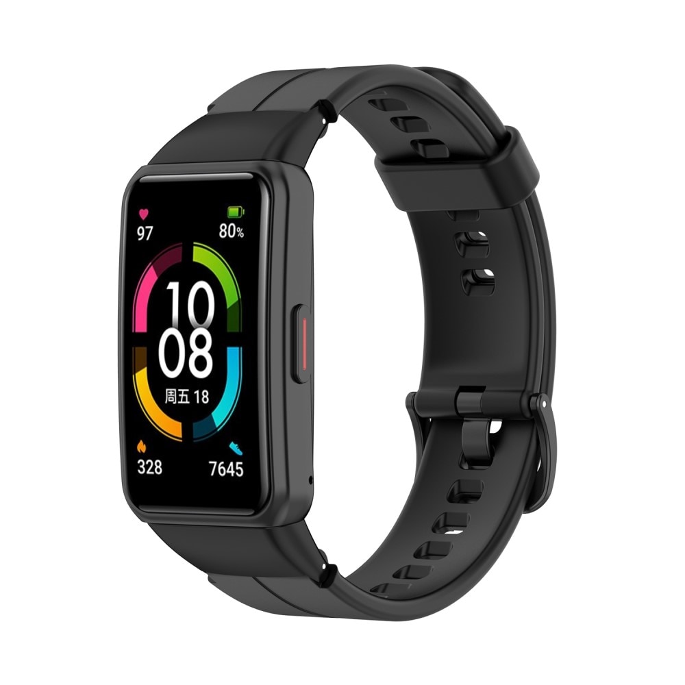 Huawei Band 6 Armband i silikon, Svart