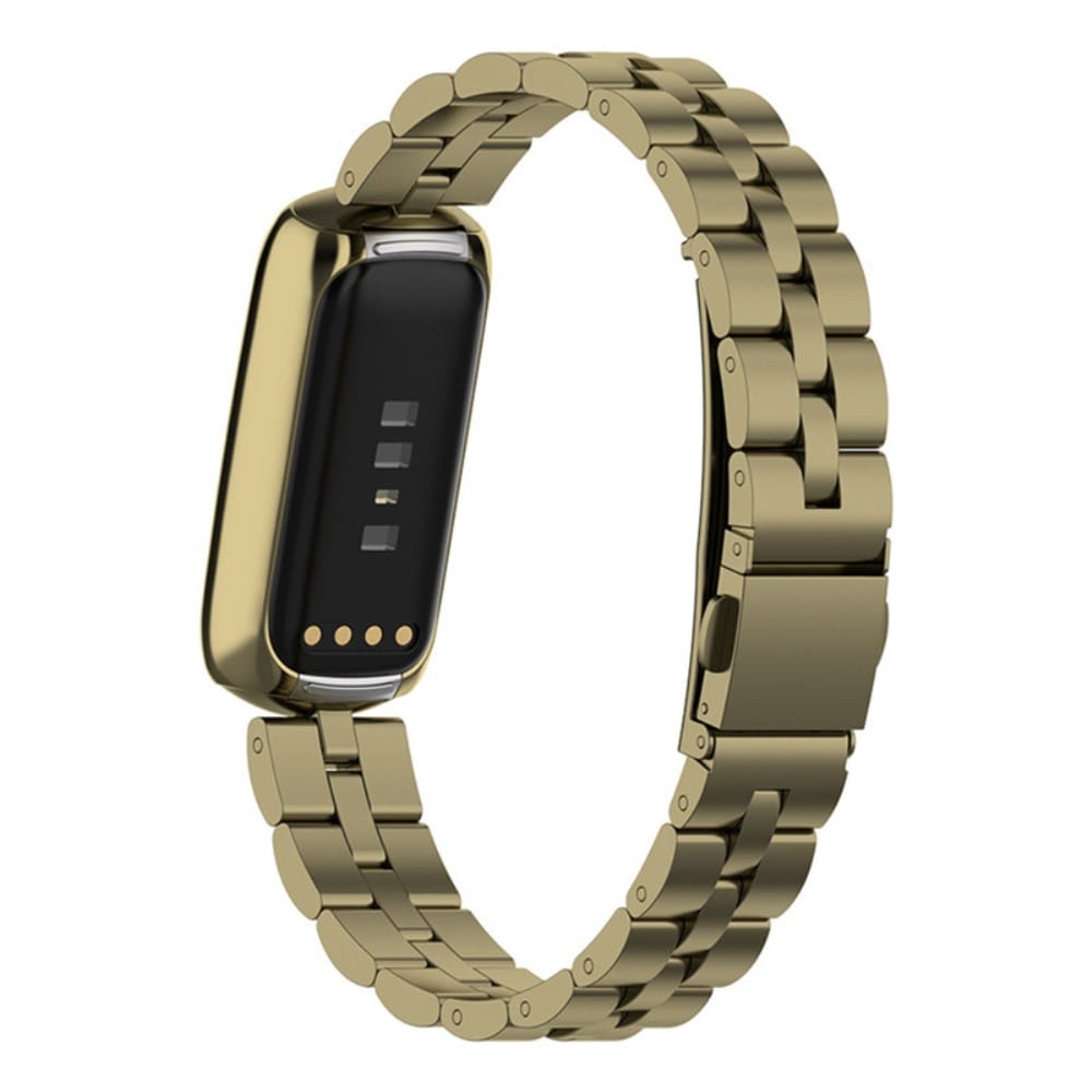 Fitbit Luxe Stilrent länkarmband i metall, Guld