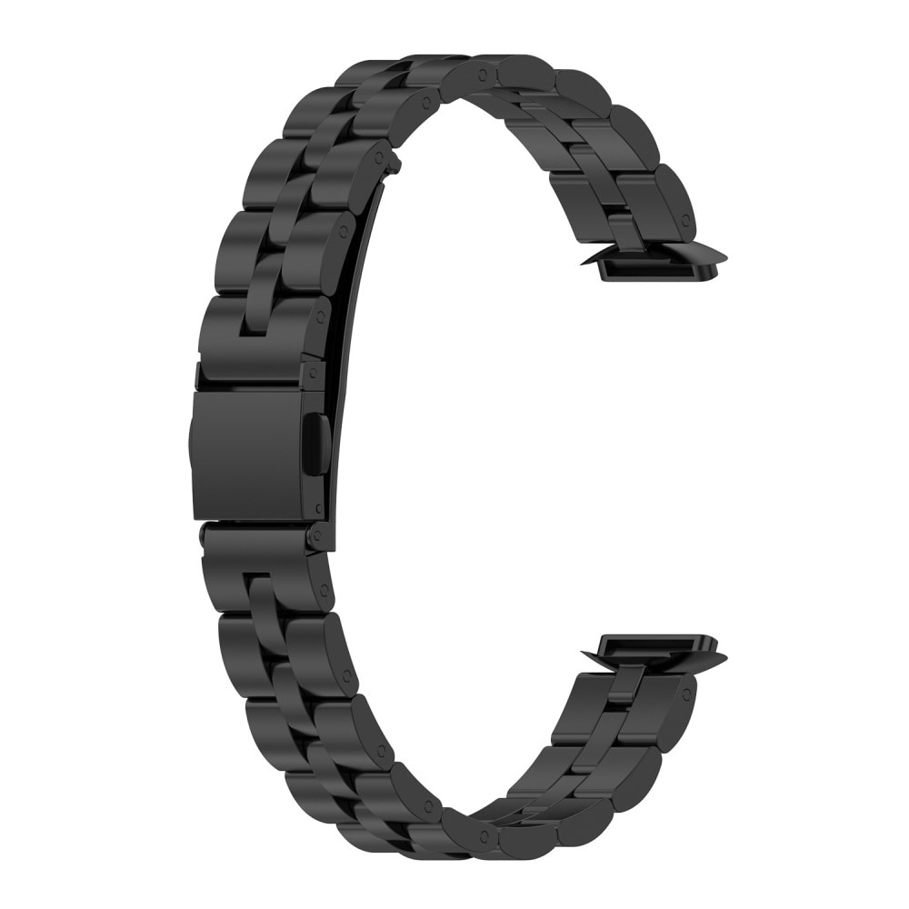 Fitbit Luxe Stilrent länkarmband i metall, Svart