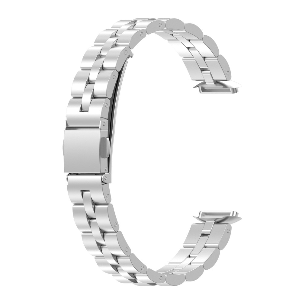 Fitbit Luxe Stilrent länkarmband i metall, silver