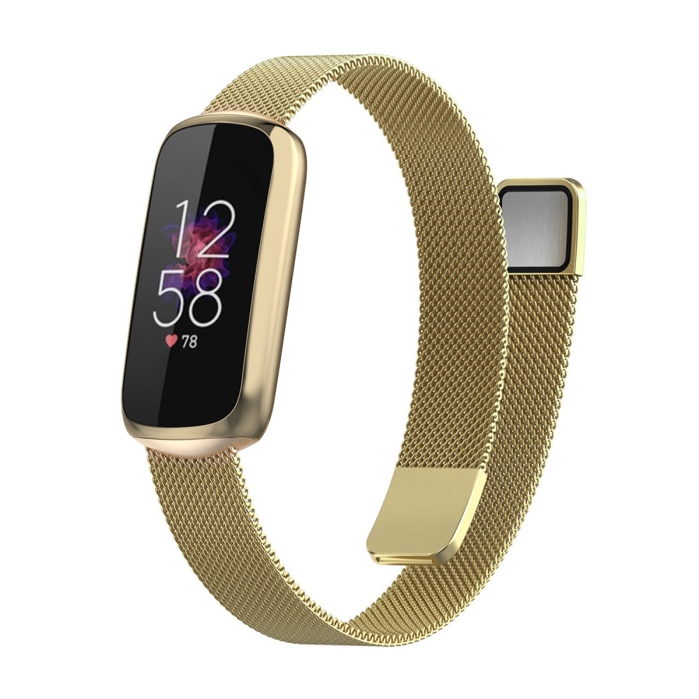 Fitbit Luxe Armband Milanese Loop, guld