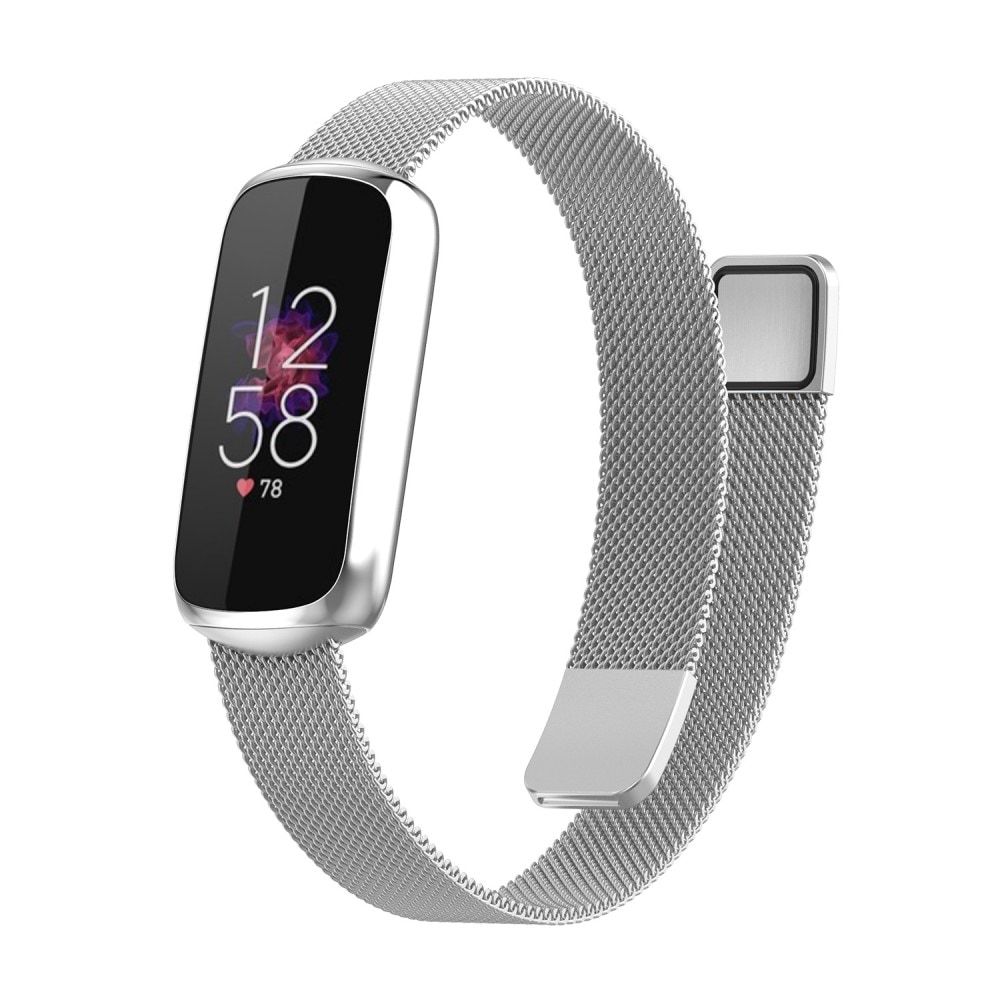 Fitbit Luxe Armband Milanese Loop, silver