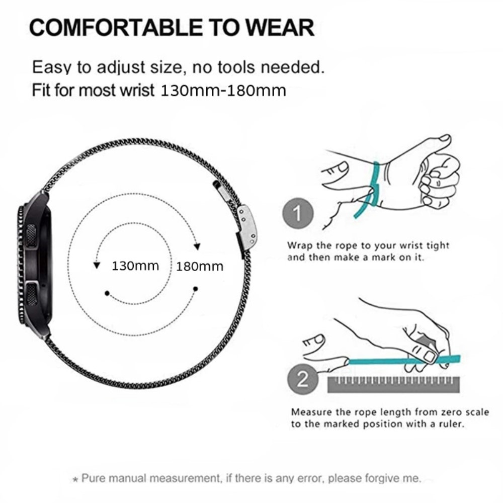 Fitbit Charge 6 Armband i mesh, svart