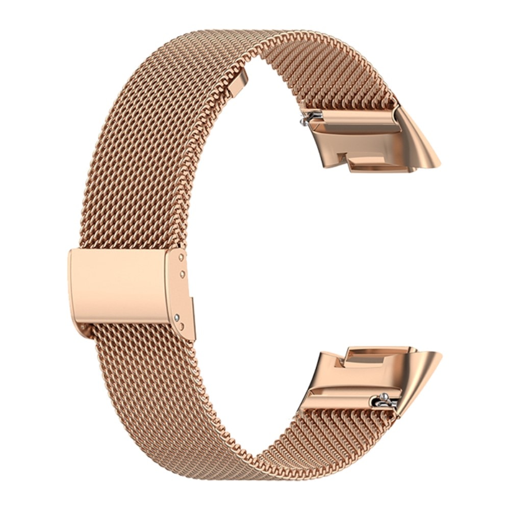Fitbit Charge 5 Rose Armband i mesh, roséguld