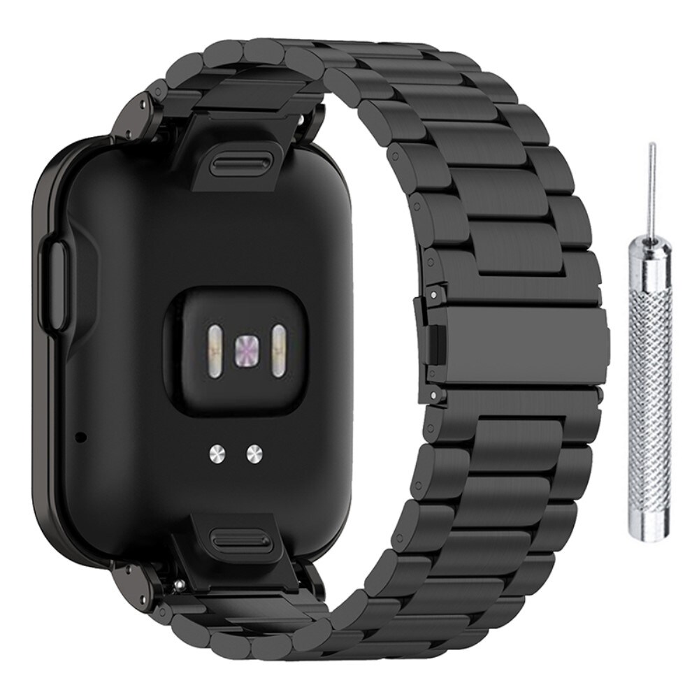 Xiaomi Mi Watch Lite Stilrent länkarmband i metall, Svart