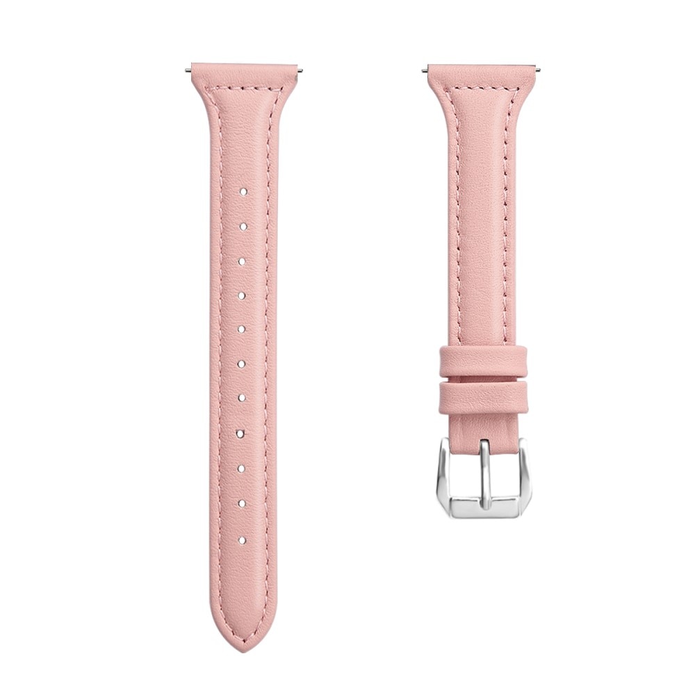 Garmin Forerunner 55 Smalt armband i äkta läder, rosa