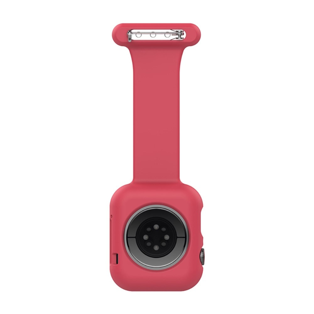 Apple Watch 41mm Series 9 Sjuksköterskeklocka med skal, röd