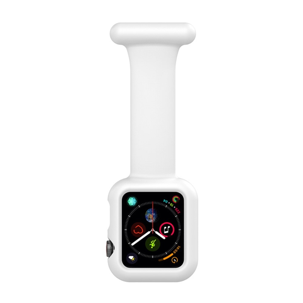 Apple Watch 42/44/45 mm Sjuksköterskeklocka med skal, vit