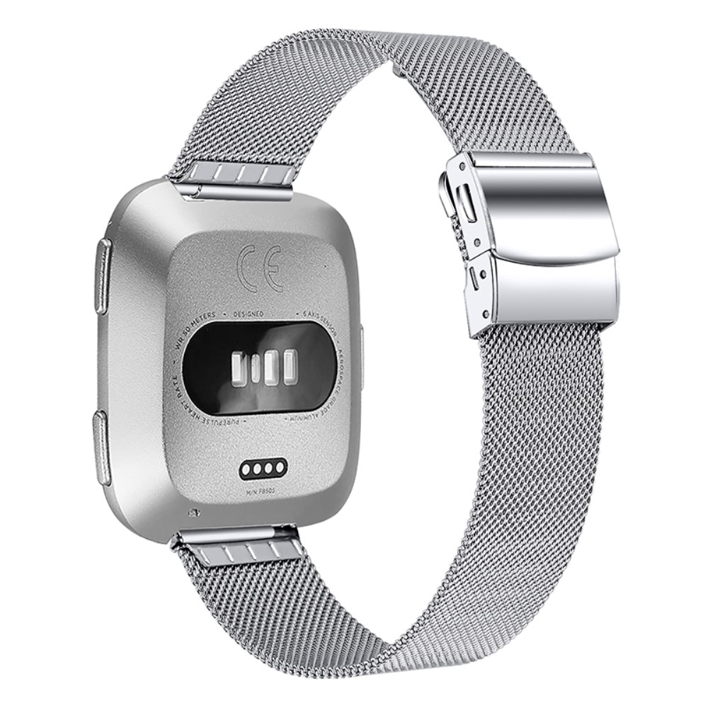 Fitbit Versa/Versa 2 Armband i mesh, silver