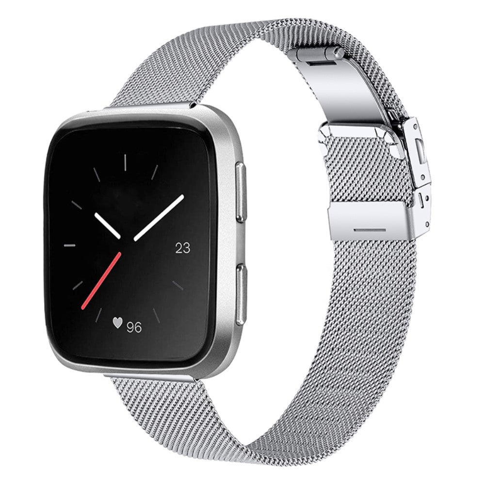 Fitbit Versa/Versa 2 Armband i mesh, silver