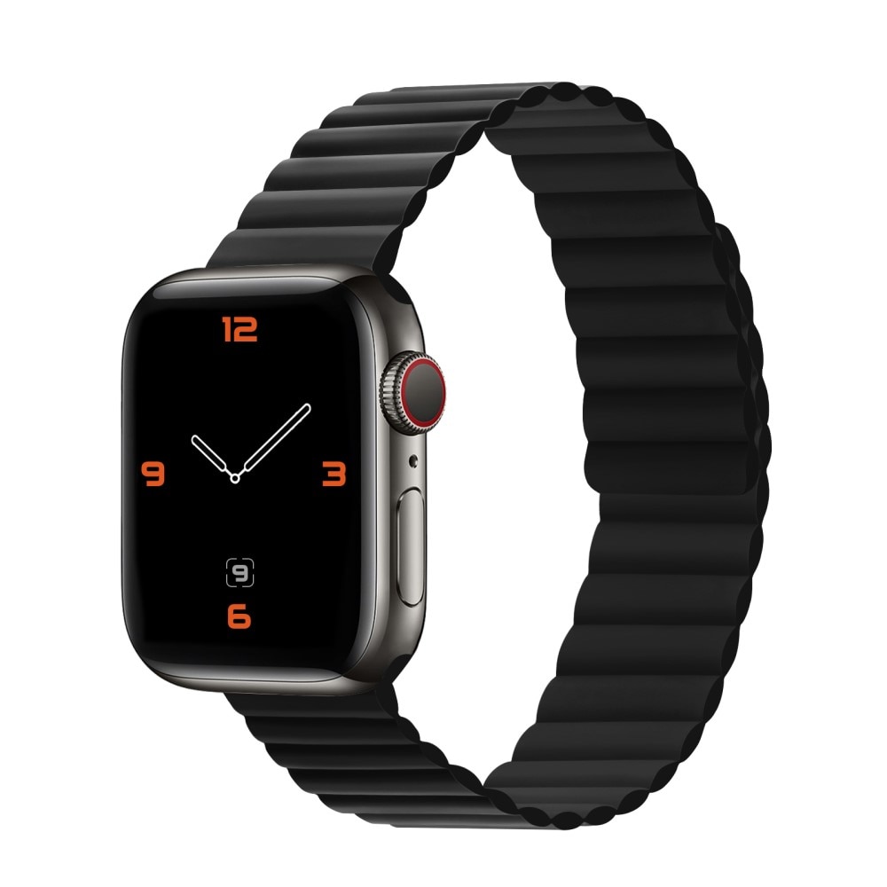 Apple Watch Ultra 49mm Armband i silikon med magnetstängning, svart