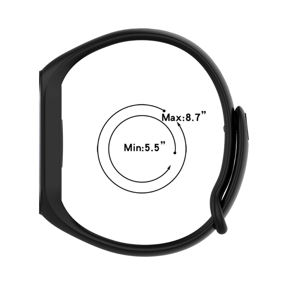 Xiaomi Mi Band 7 Armband i silikon, svart