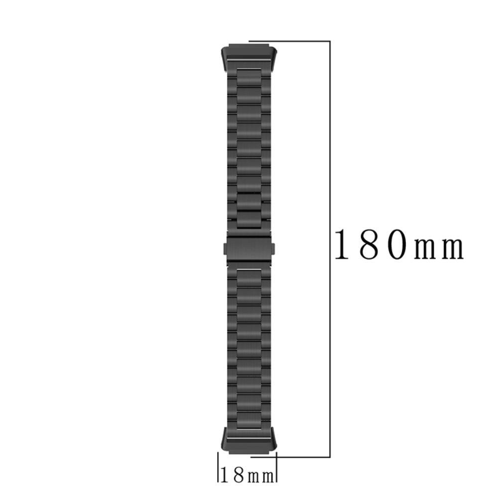Huawei Band 7 Stilrent länkarmband i metall, svart
