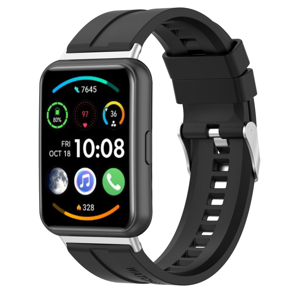 Huawei Watch Fit 2 Armband i silikon, Svart