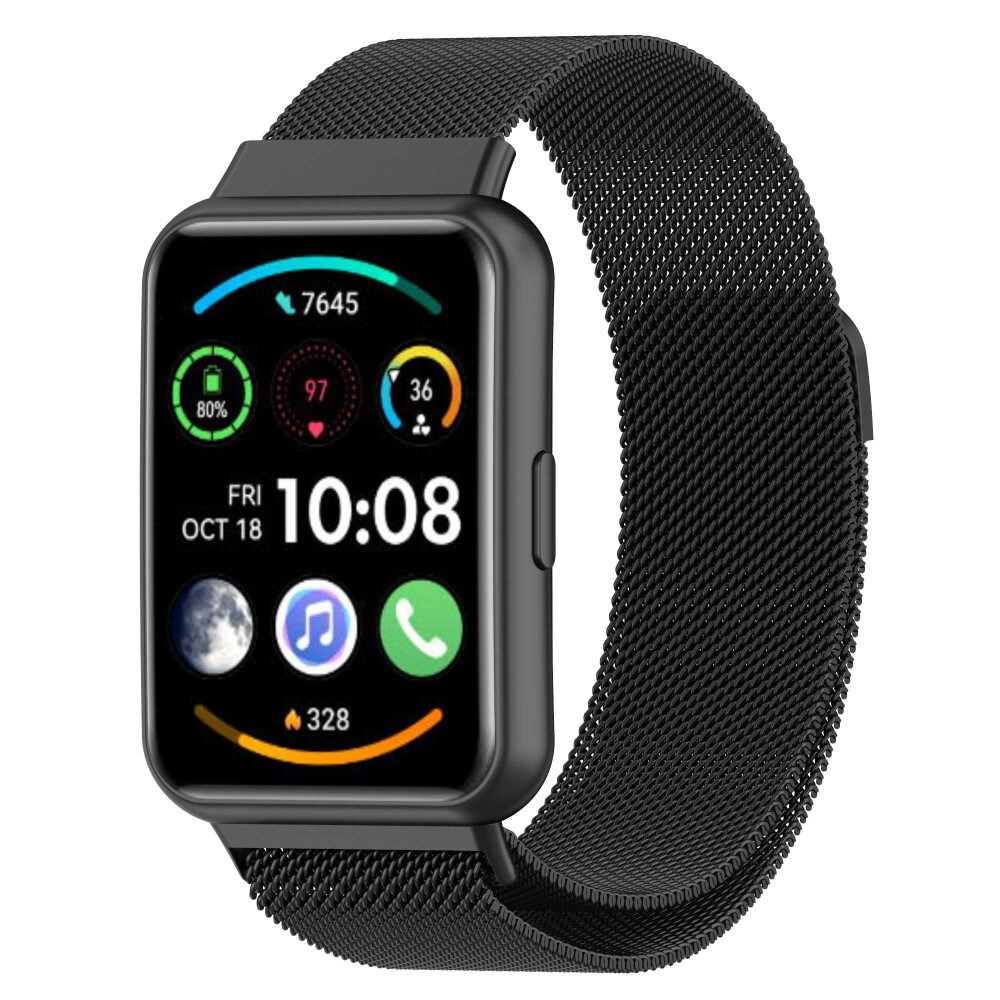 Huawei Watch Fit 2 Armband Milanese Loop, svart