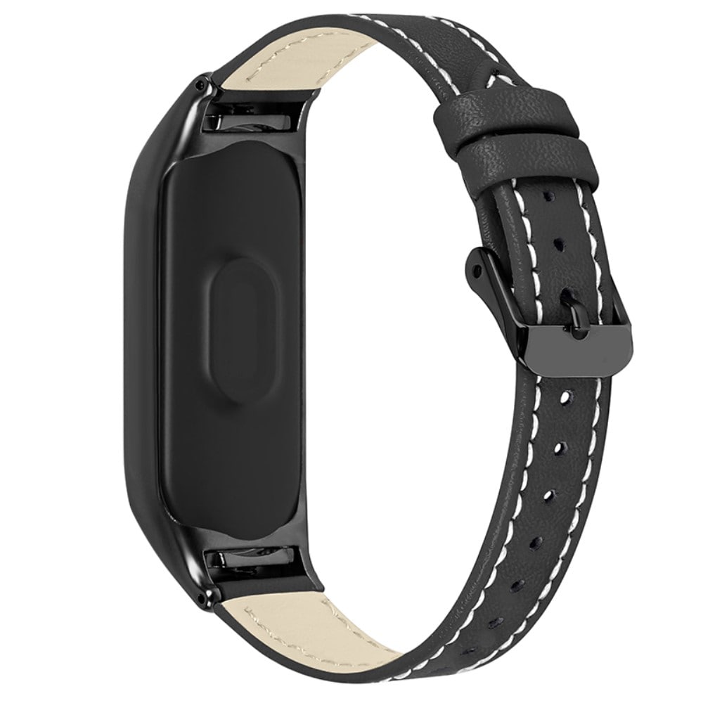 Xiaomi Mi Band 7 Armband i äkta läder, svart