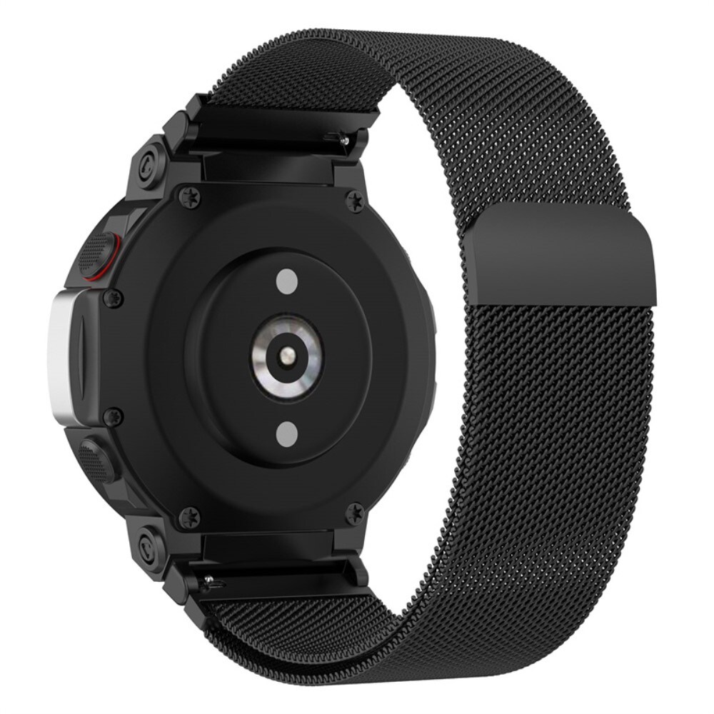 Amazfit T-Rex 2 Armband Milanese Loop, Svart