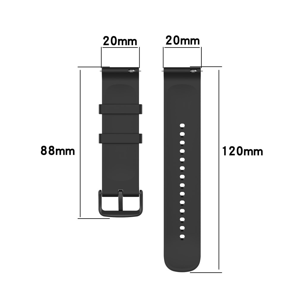 Amazfit GTS 3 Armband i silikon, svart