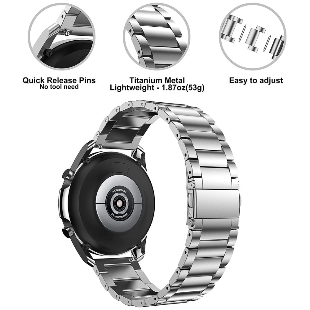 Samsung Galaxy Watch 6 Classic 47mm Snyggt armband i titan, silver