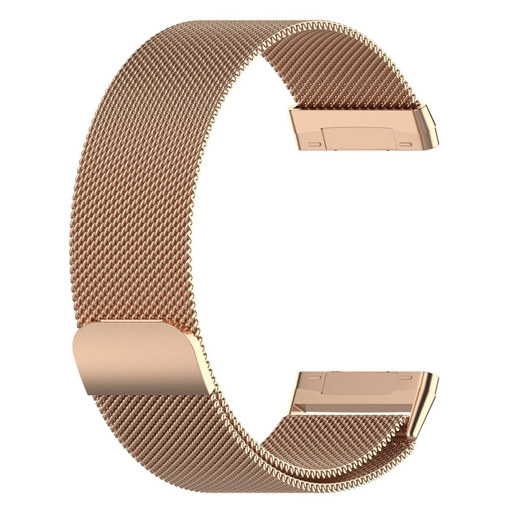 Fitbit Versa 3/Sense Armband Milanese Loop, roséguld