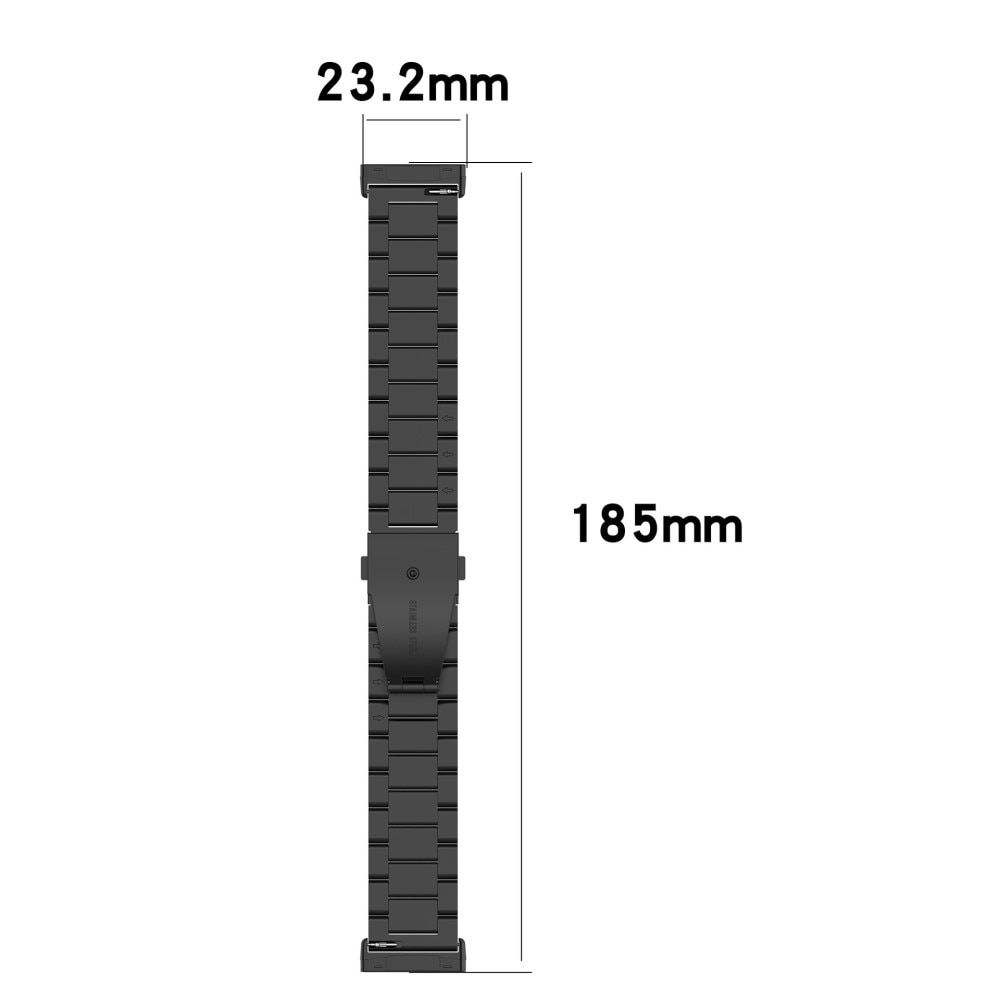 Fitbit Versa 4 Stilrent länkarmband i metall, roséguld