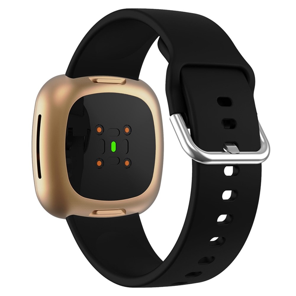 Fitbit Versa 4 Armband i silikon, svart