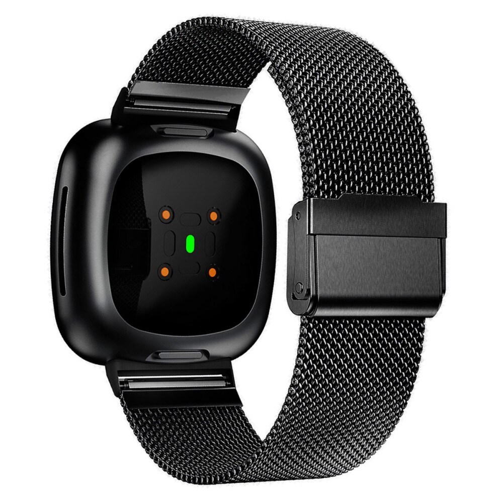 Fitbit Versa 3/Sense Armband i mesh, svart