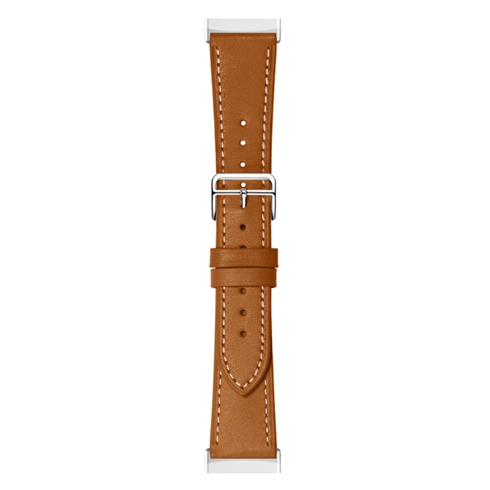 Fitbit Sense 2 Armband i äkta läder, brun