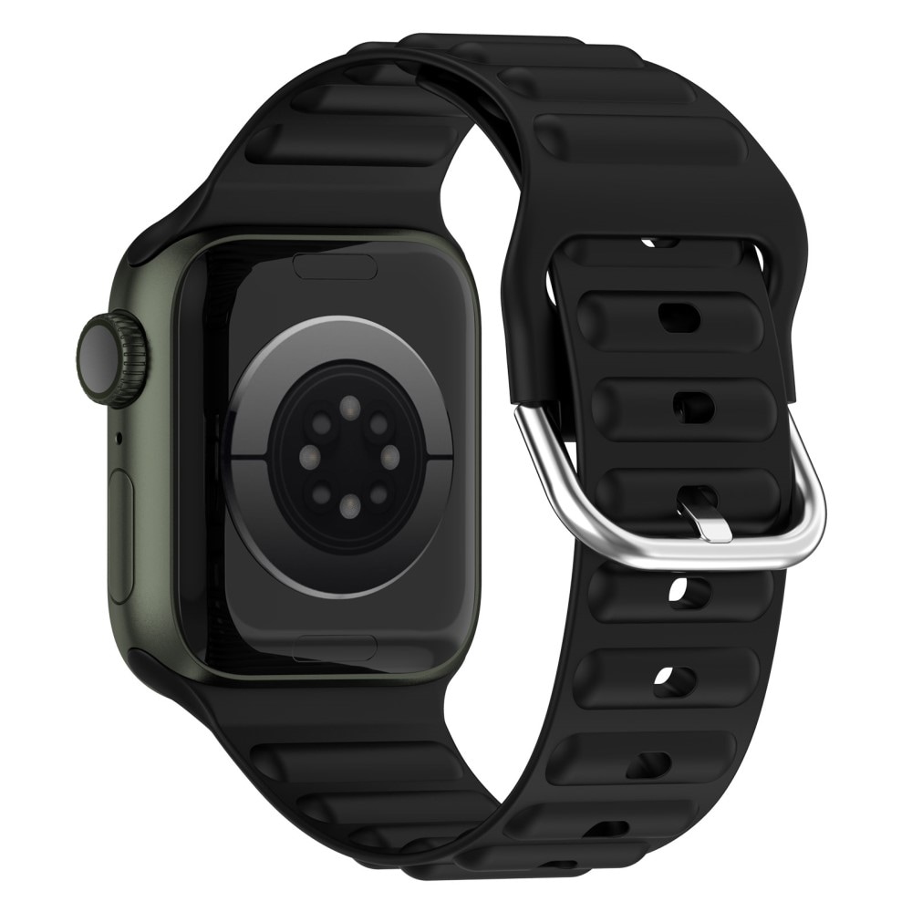 Apple Watch 45mm Series 7 Sportigt armband i silikon, svart