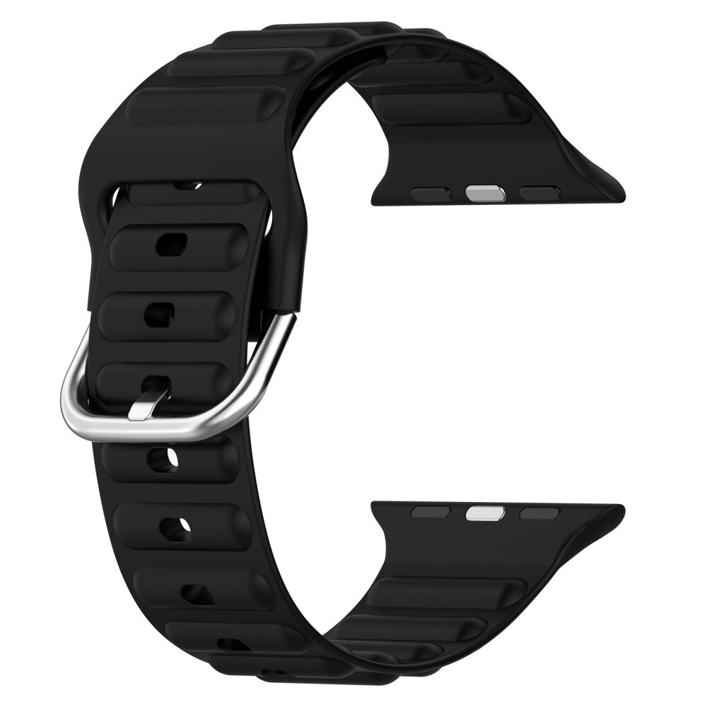 Apple Watch 45mm Series 9 Sportigt armband i silikon, svart