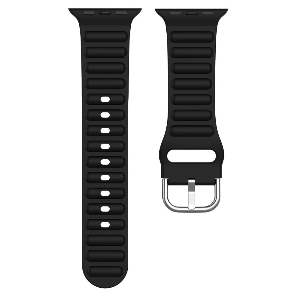 Apple Watch 45mm Series 7 Sportigt armband i silikon, svart