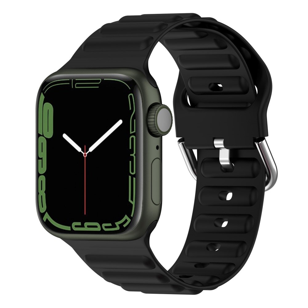 Apple Watch 42mm Sportigt armband i silikon, svart