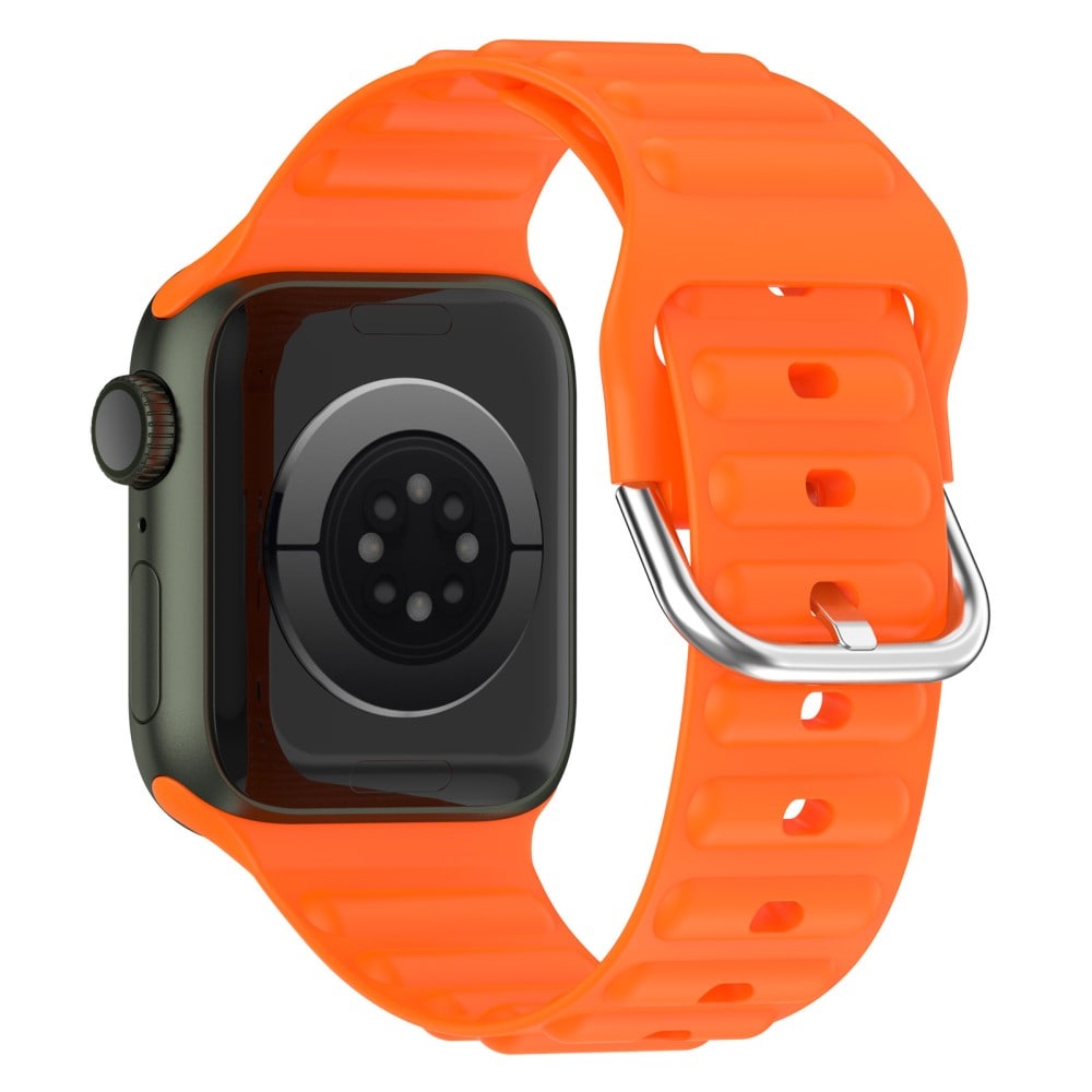 Apple Watch 45mm Series 8 Sportigt armband i silikon, orange