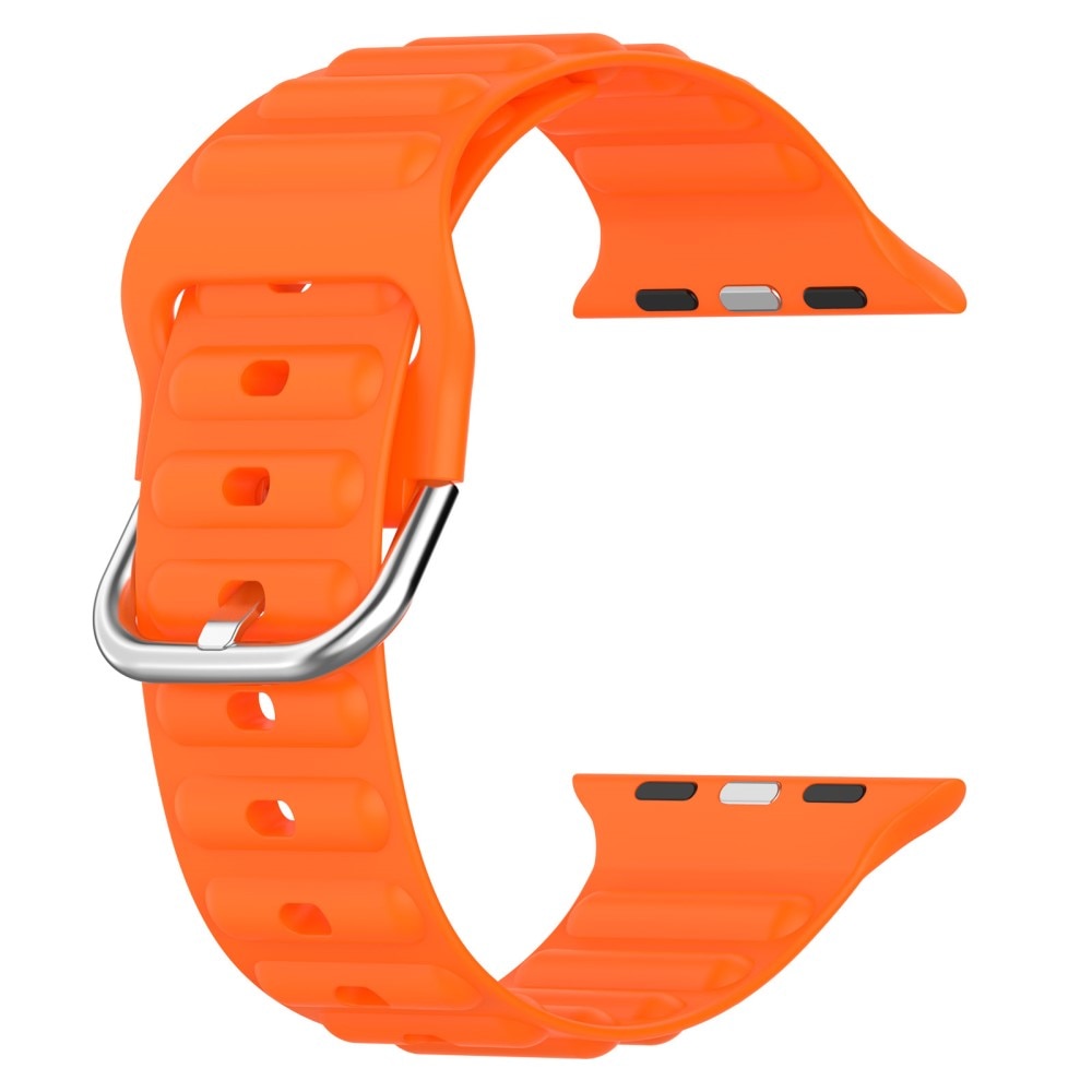 Apple Watch 44mm Sportigt armband i silikon, orange