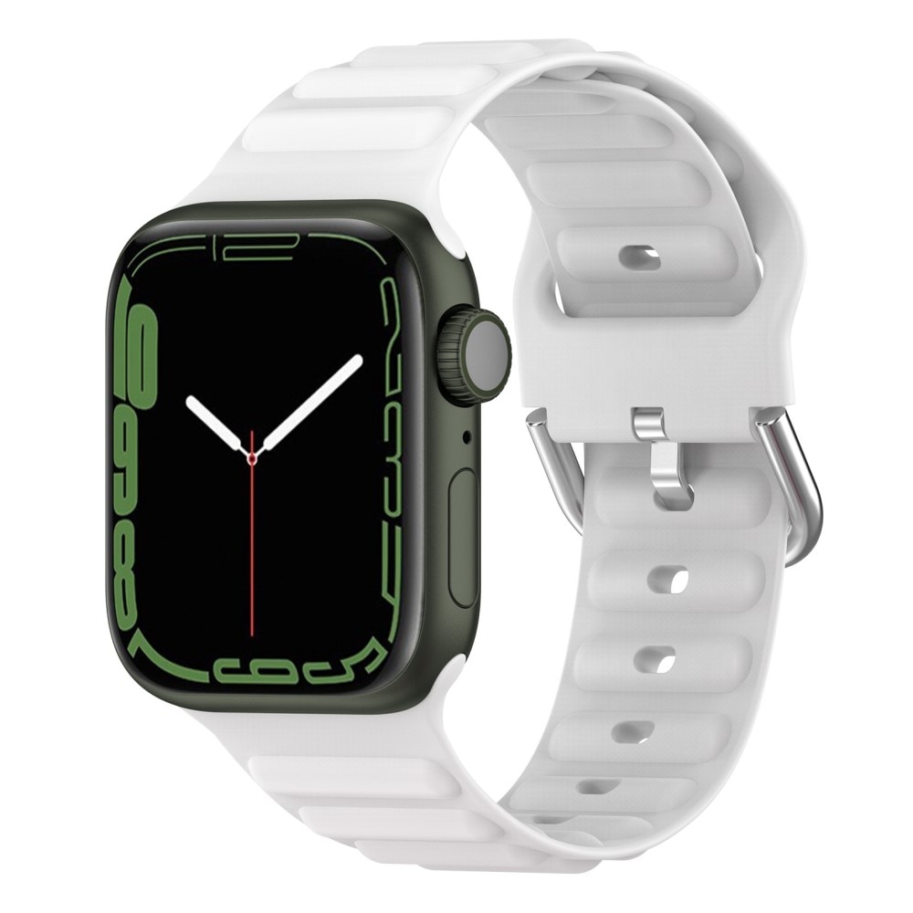 Apple Watch 44mm Sportigt armband i silikon, vit