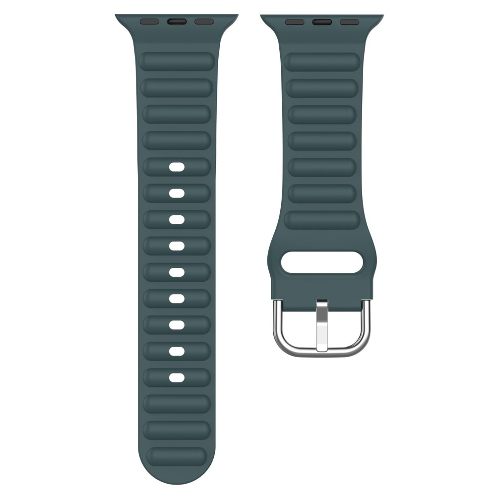 Apple Watch SE 44mm Sportigt armband i silikon, grön