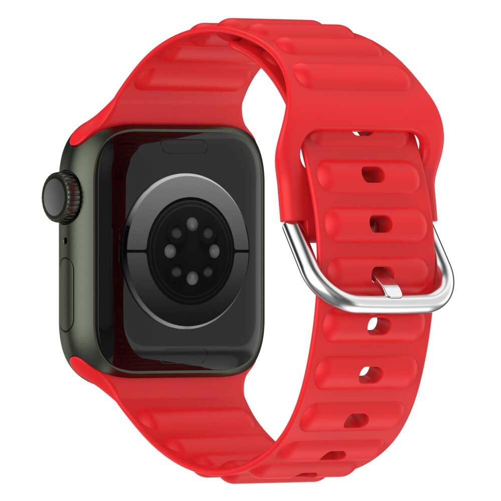 Apple Watch 45mm Series 7 Sportigt armband i silikon, röd