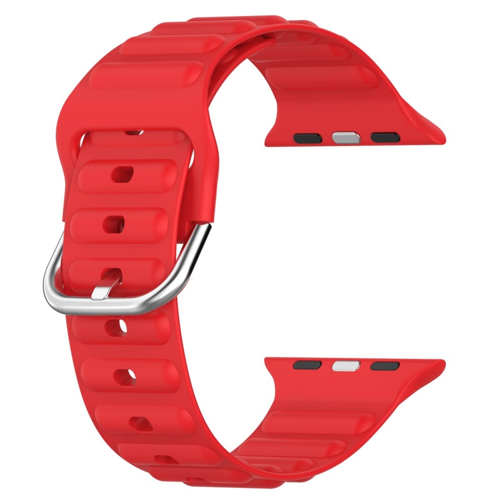 Apple Watch 45mm Series 8 Sportigt armband i silikon, röd
