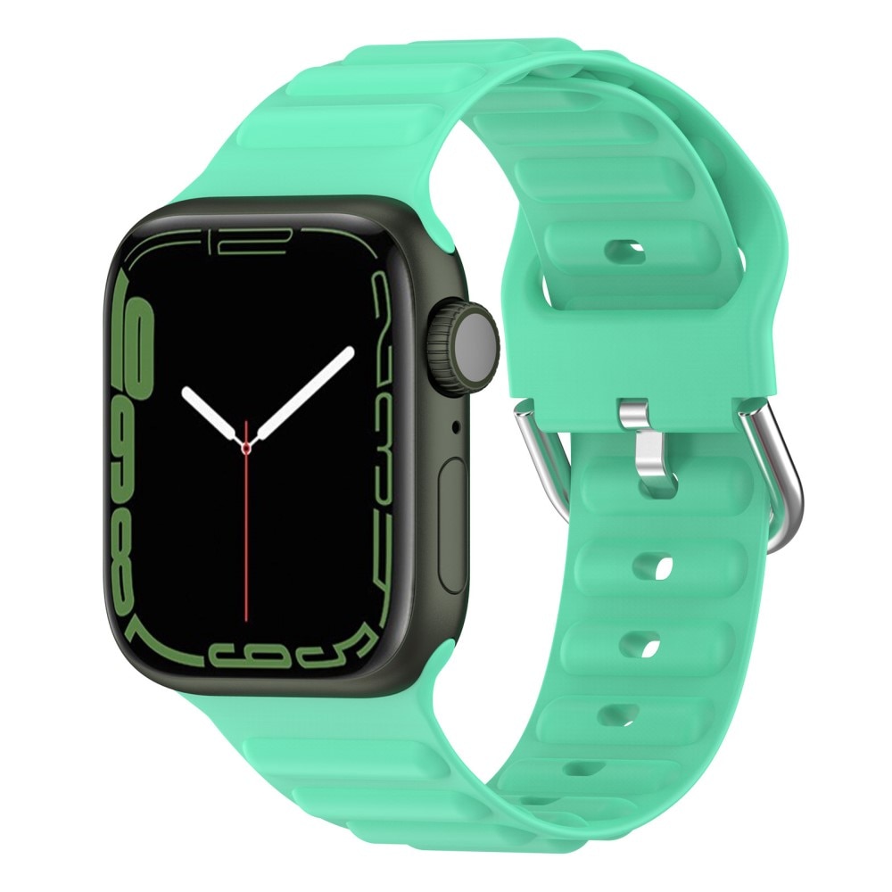 Apple Watch 45mm Series 7 Sportigt armband i silikon, grön