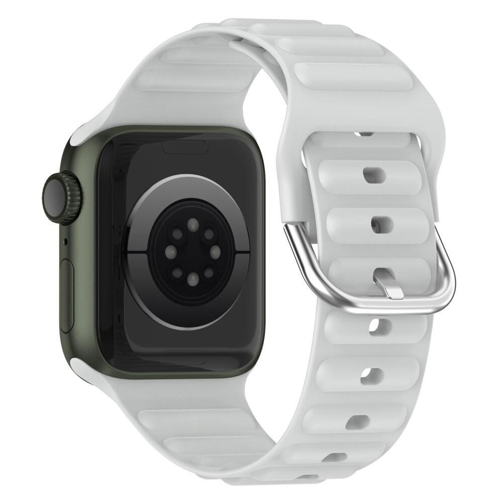 Apple Watch Series 9 45mm Sportigt armband i silikon, Grå